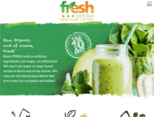 Tablet Screenshot of freshjuicebar.com